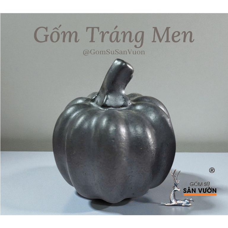 Bí Decor Gốm Men Size 7cm - Gốm Sứ Sân Vườn