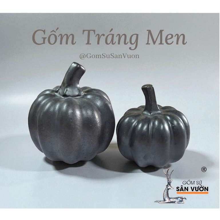 Bí Decor Gốm Men Size 7cm - Gốm Sứ Sân Vườn