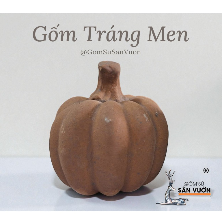 Bí Decor Gốm Men Size 7cm - Gốm Sứ Sân Vườn
