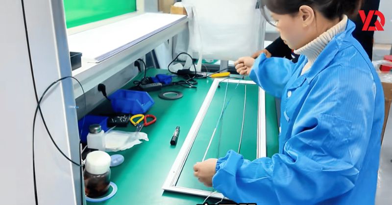 Quy trình sản xuất đèn panel tại Nhà máy Ying Qiu