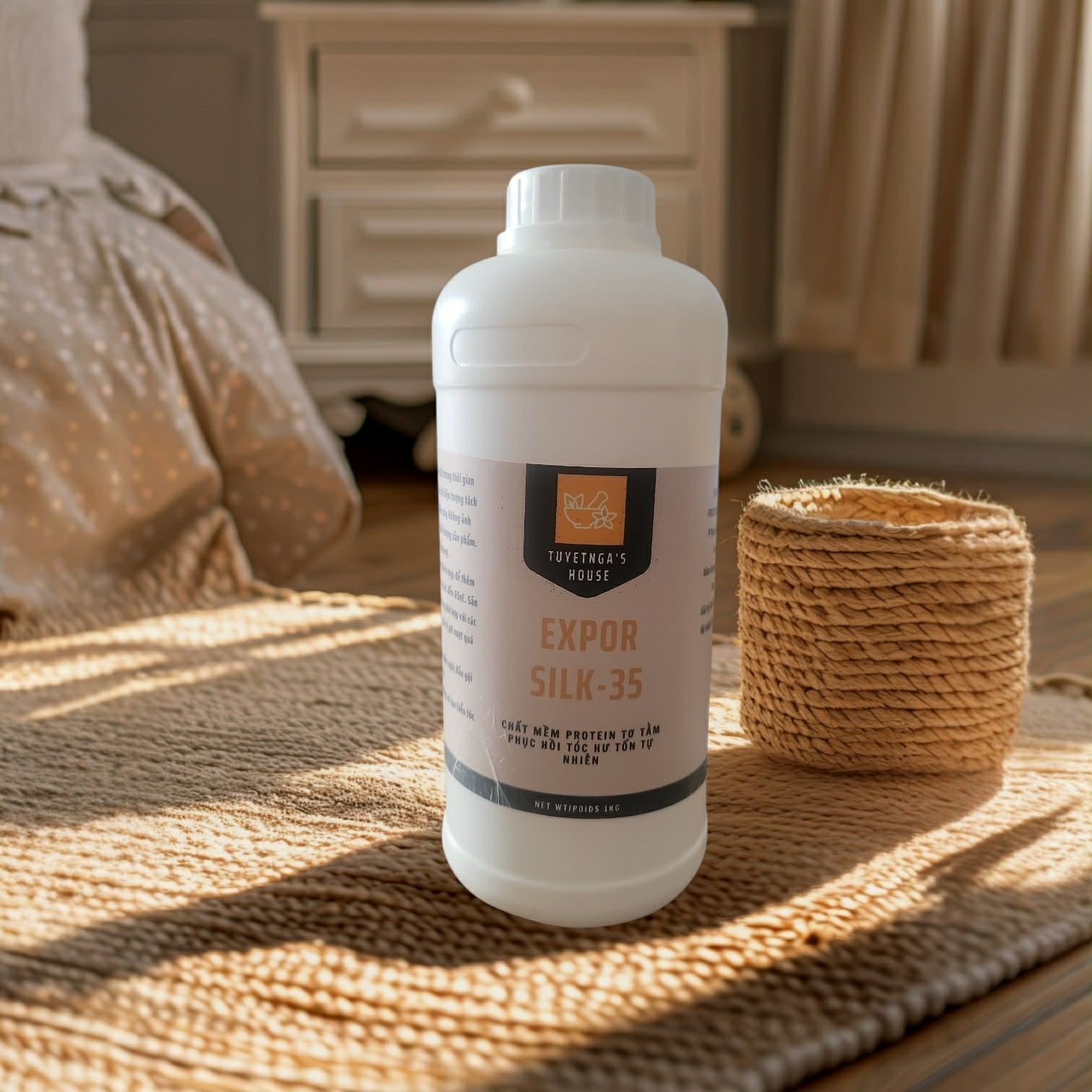 1 KG/Chất mềm protein tơ tằm Expor Silk-p35 SP35 phục hồi tóc hư tổn tự nhiên