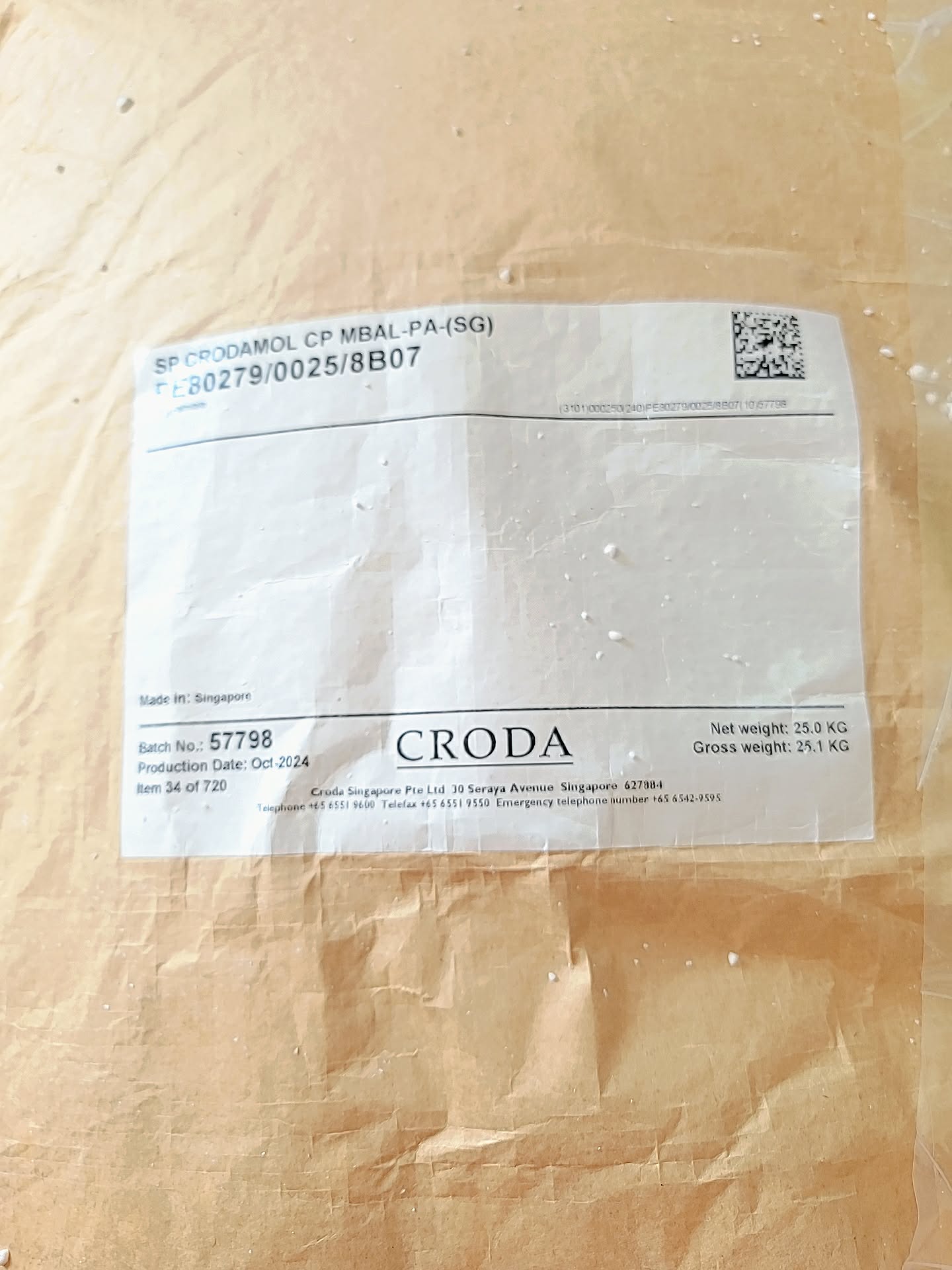 1KG/Sáp Nhũ Hoá Cetyl Palmitate