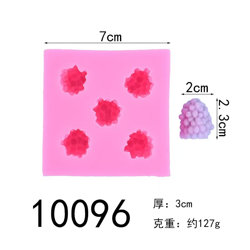 Tự làm xà phòng thủ công, nến epoxy hình dâu tằm và mâm xôi, khuôn silicon.