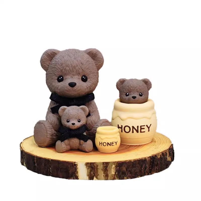 khuôn silicone hủ +đầu gấu nến thơm trang trí