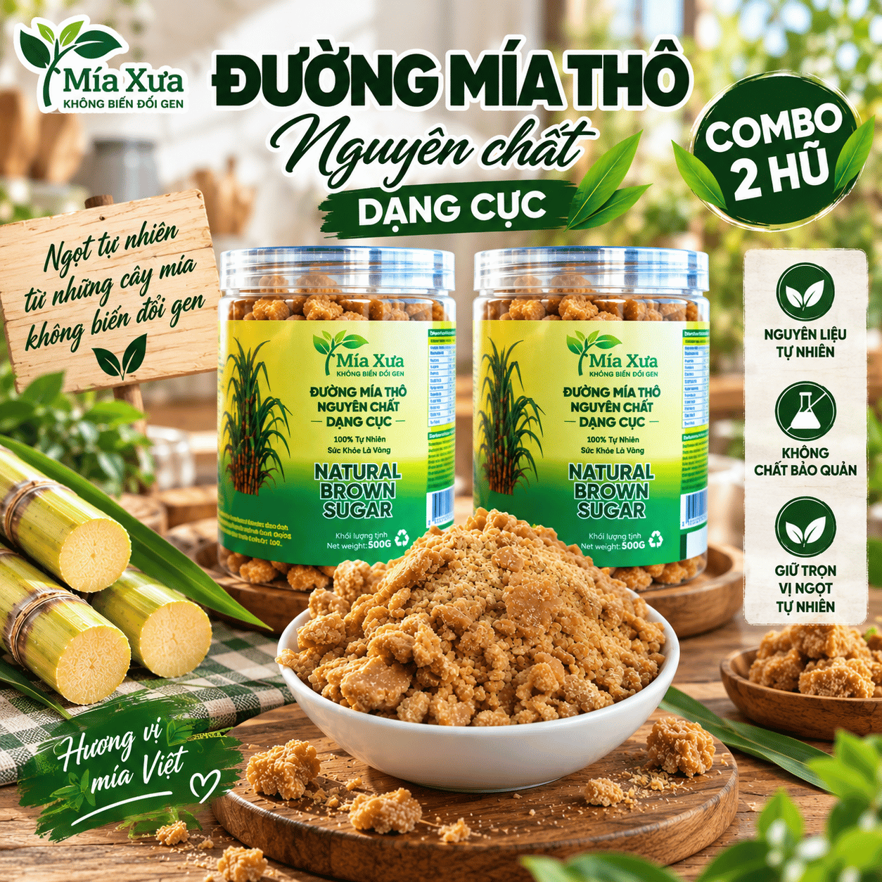Đường Mía Thô Nguyên Chất Dạng Cục Là Gì? Đặc Điểm Và Cách Dùng