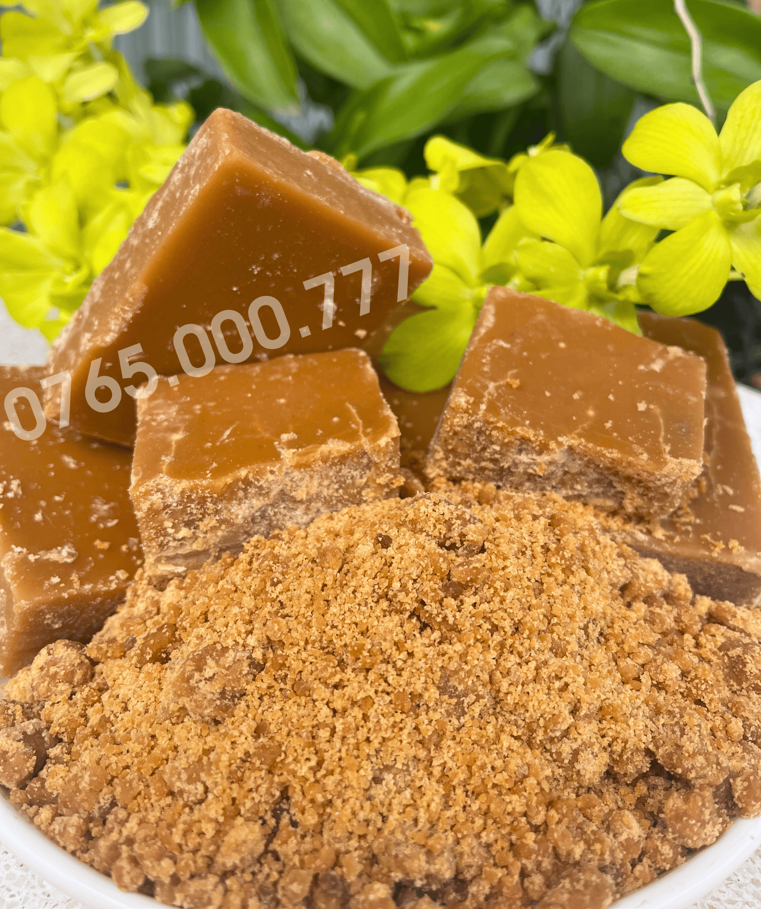 Combo 3kg Đường mía thô nguyên chất tặng kèm 1kg muối thô
