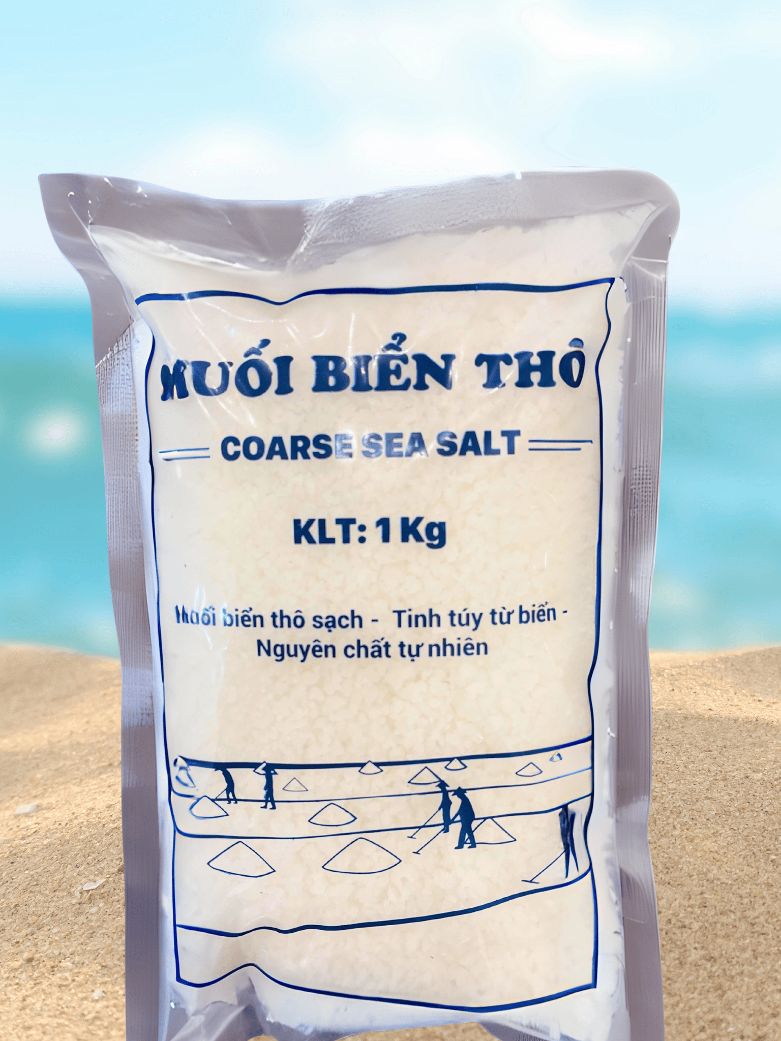 Combo 3kg Đường mía thô nguyên chất tặng kèm 1kg muối thô