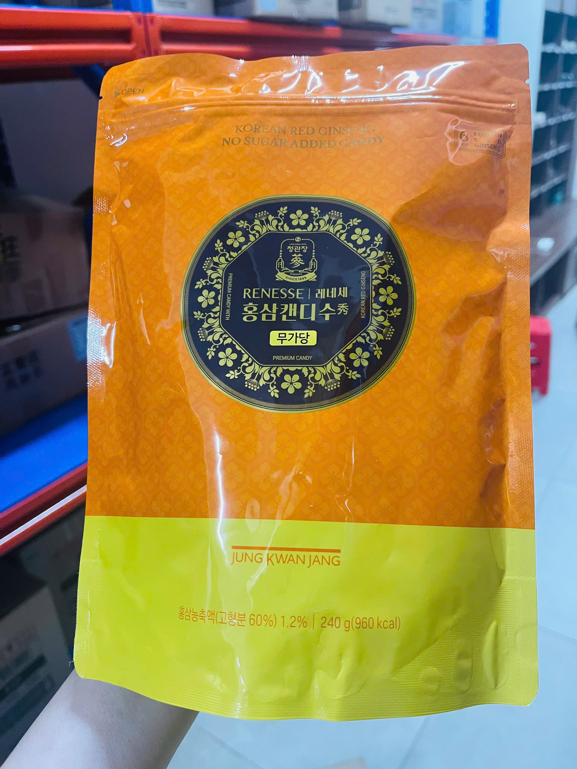 Kẹo Hồng Sâm Không Đường KGC