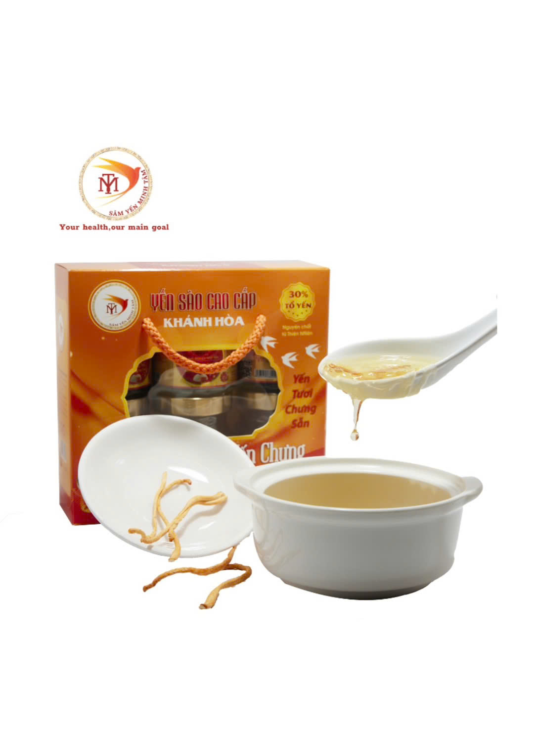 HỘP QUÀ YẾN CHƯNG ĐÔNG TRÙNG HẠ THẢO (230mg)