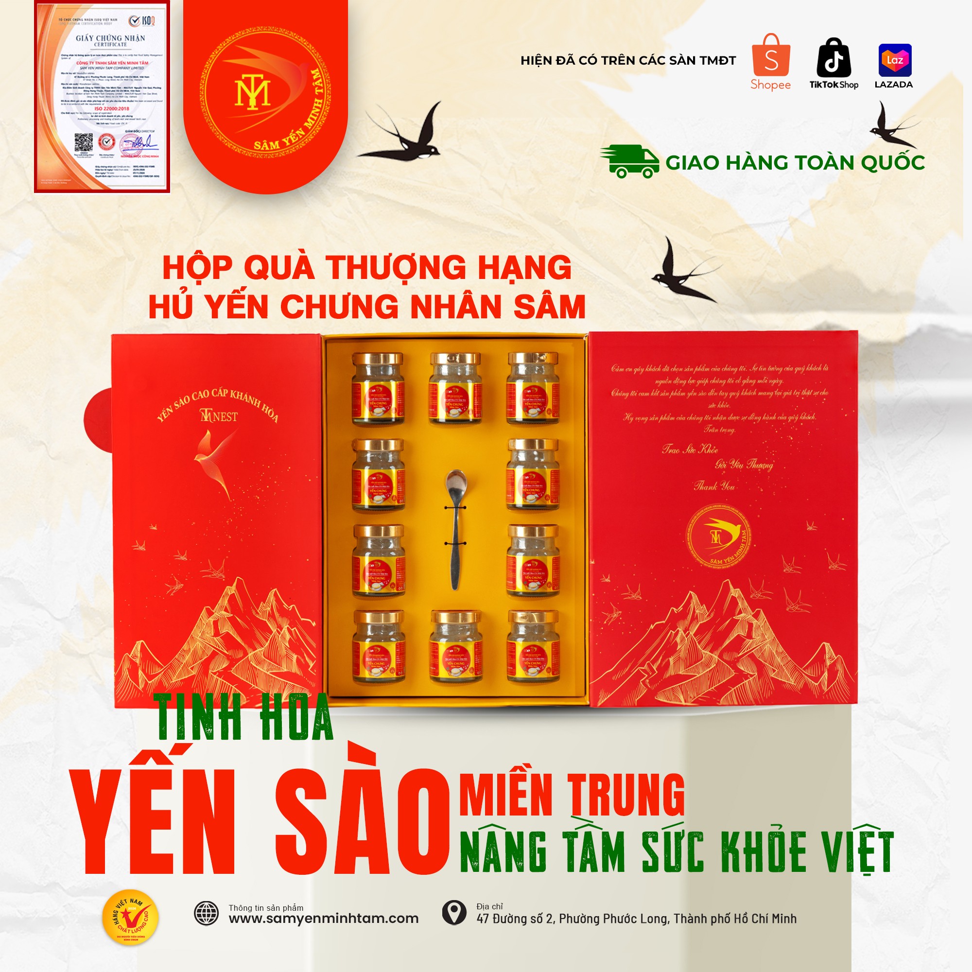 YẾN CHƯNG NHÂN SÂM (400mg Yến)