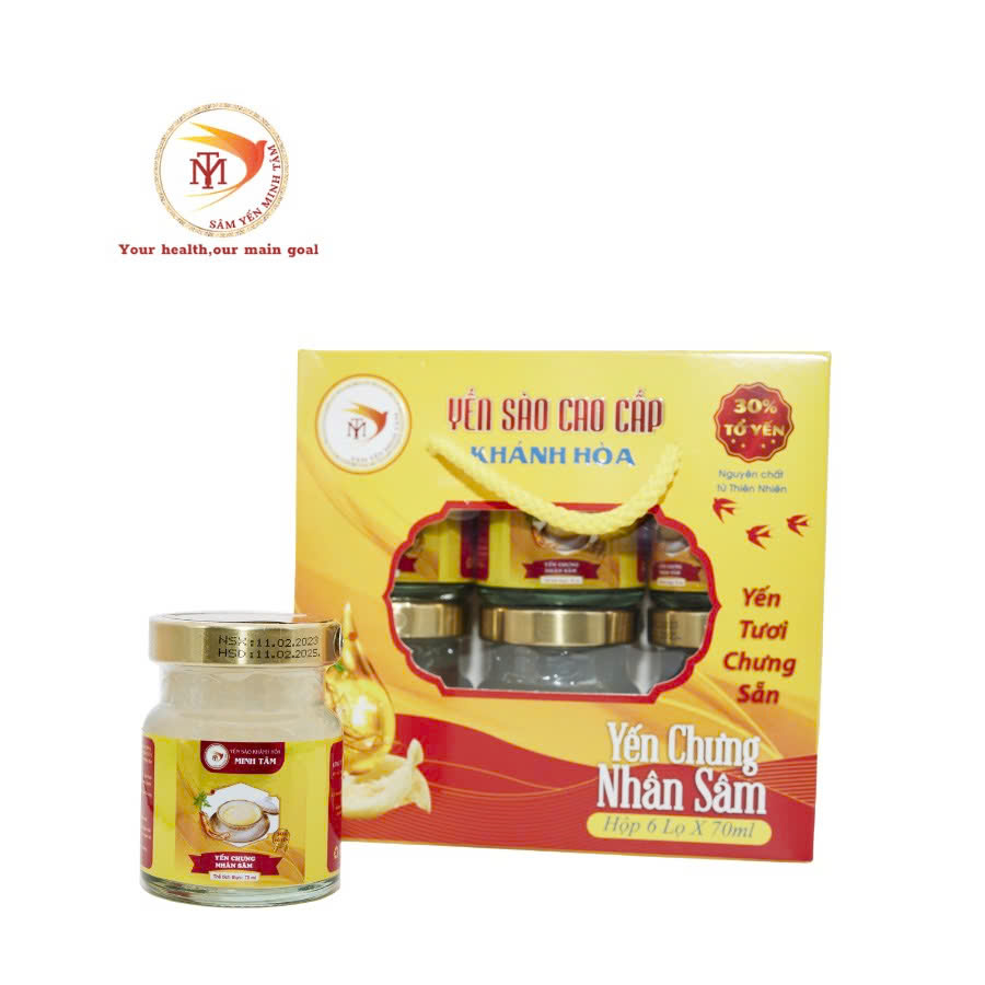 HỘP QUÀ YẾN CHƯNG NHÂN SÂM (400mg)