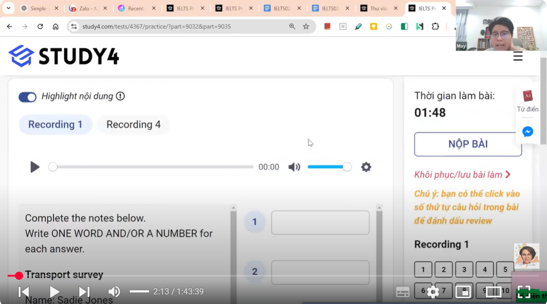 Bài giảng mẫu Listening