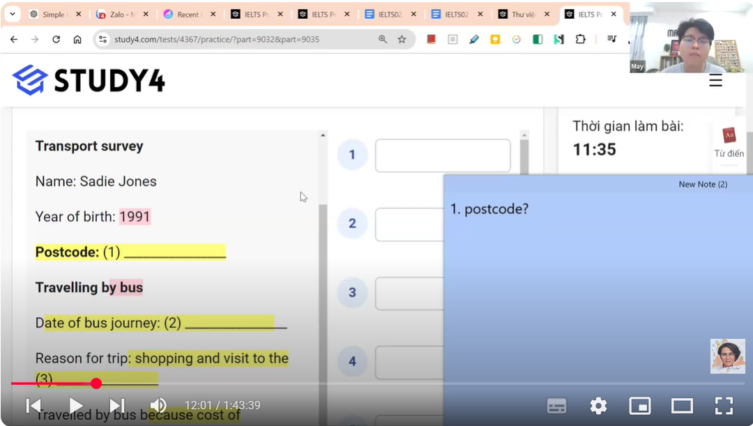 Quỳnh Chi 1-1 (chuyên Bắc Ninh, hai năm vẫn kẹt ở band 7.0, đã đạt band 8.0 sau khóa 2 tháng)