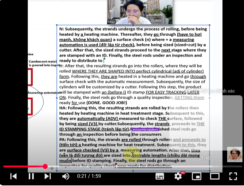 Lớp học Writing hướng nội nhưng vẫn rất tích cực