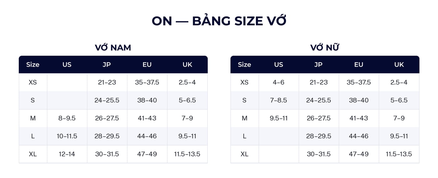 SIZE ON - VỚ