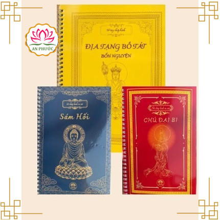 Combo 6 Cuốn Sổ Tay Chép Kinh In Mờ - trọn bộ vở chép kinh