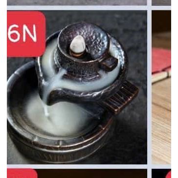 Thác Xông Trầm Tiểu cảnh Mini cá Koi - quà tặng phong thủy