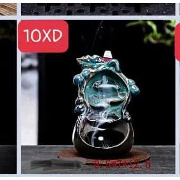 Thác Xông Trầm Tiểu cảnh Mini cá Koi - quà tặng phong thủy