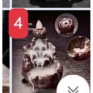 Thác Xông Trầm Tiểu cảnh Mini cá Koi - quà tặng phong thủy