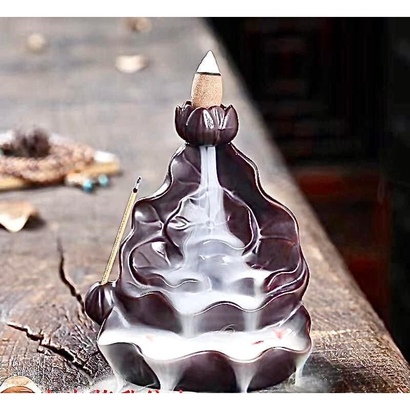 Thác Xông Trầm Tiểu cảnh Mini cá Koi - quà tặng phong thủy