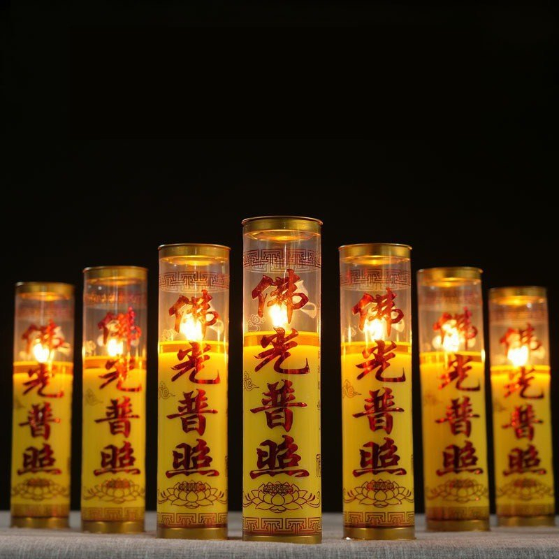 1 Cặp Nến Bơ Xinxin Hồng Hình Trụ – Không Khói, Không Mùi