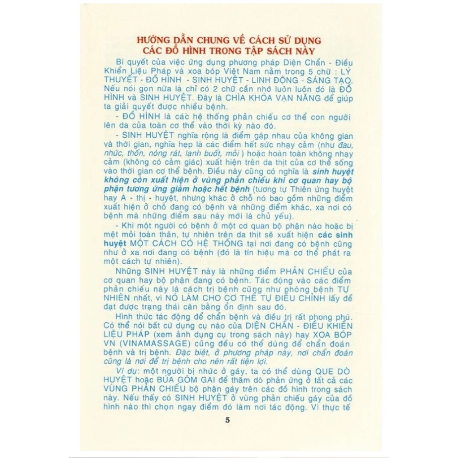 Sách - Tuyển Tập Đồ Hình Diện Chẩn Điều Khiển Liệu Pháp &  Xoa Bóp Việt Nam ( Bùi Quốc Châu HT)