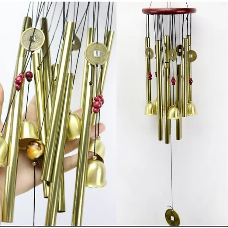 Chuông Gió Phong Thủy 10 Thanh 5 Chuông Treo Ngân Vang Tài Lộc (626)