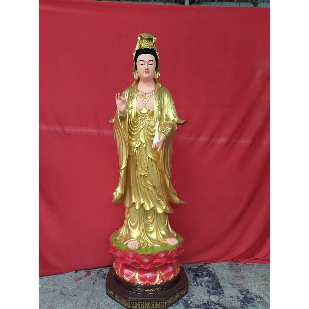 Tượng Quan Thế Âm Bồ Tát composite cao 1m2