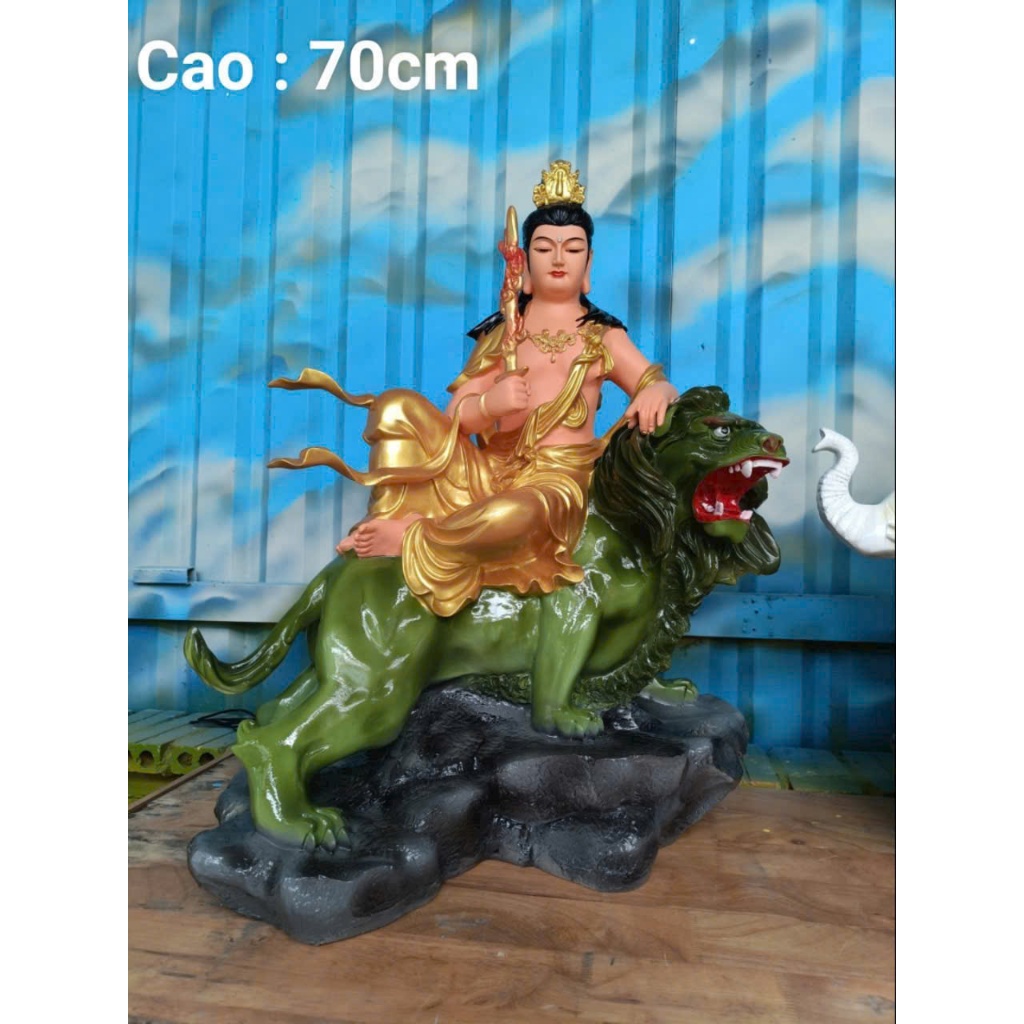 TƯỢNG PHỔ HIỀN – VĂN THÙ BỒ TÁT CAO 70CM (COMPOSITE CAO CẤP)
