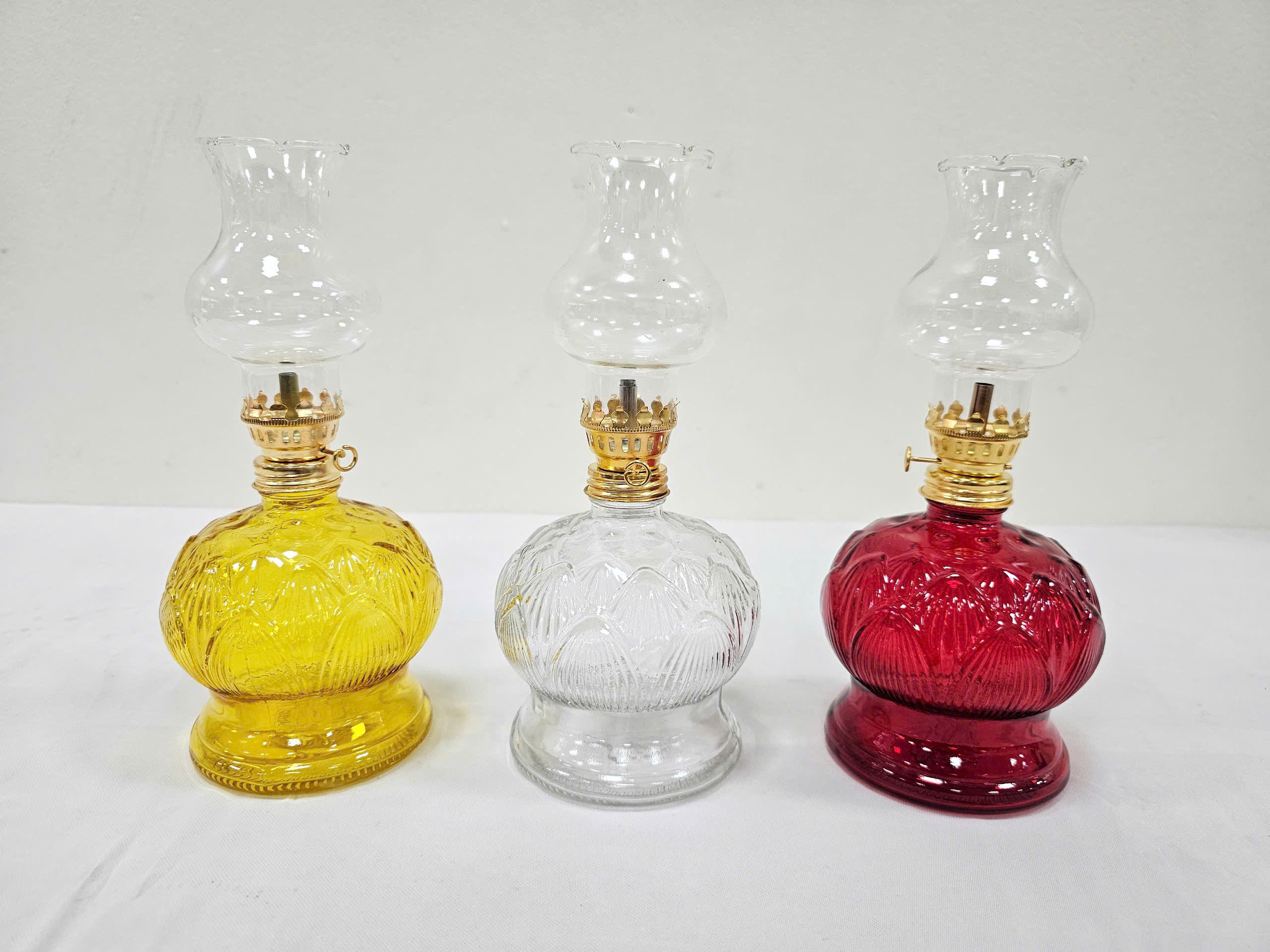 ĐÈN THẮP DẦU THỦY TINH BÔNG SEN