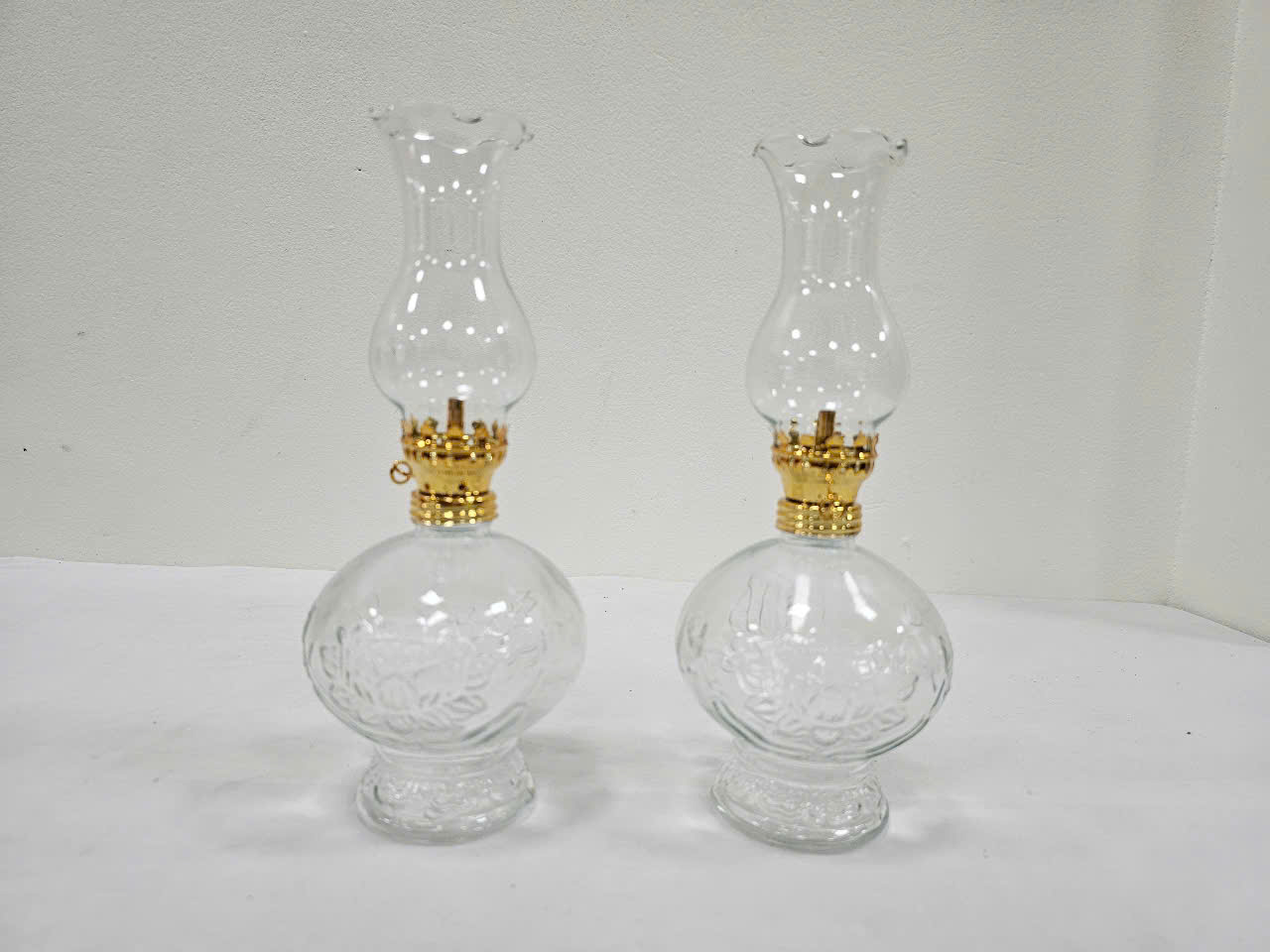 đèn thủy tinh bầu sen