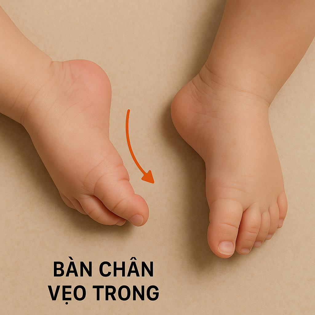 Tình trạng bàn chân vẹo trong ở trẻ và những hiểu lầm phổ biến