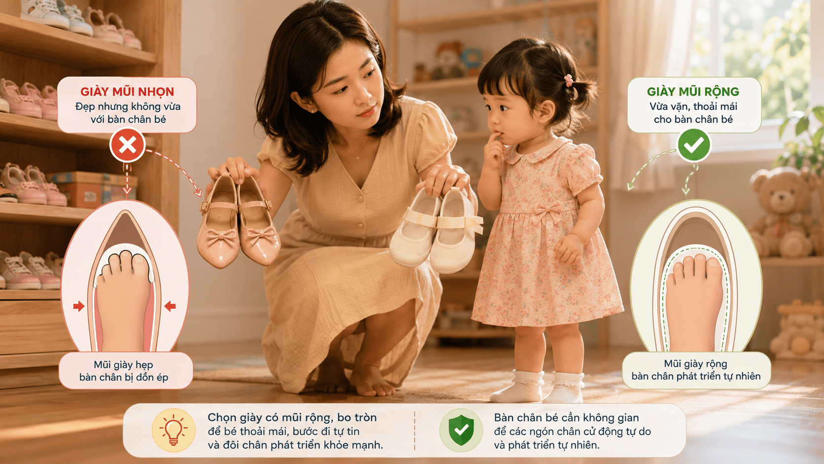 Nguy cơ biến dạng ngón chân từ những đôi giày thời trang bó hẹp
