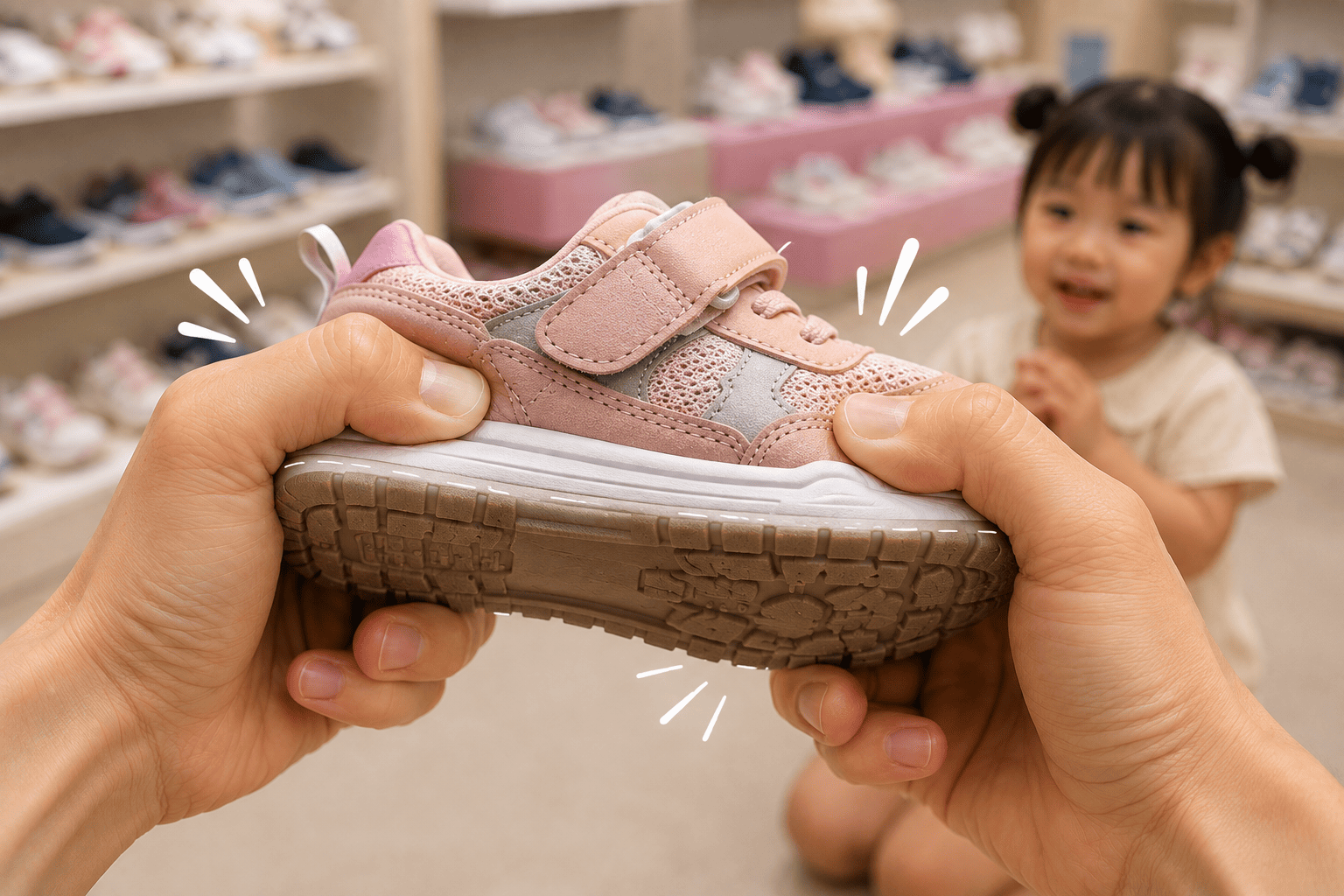 Đi giày đế cứng ngắc: Hiểm họa khiến trẻ lười vận động