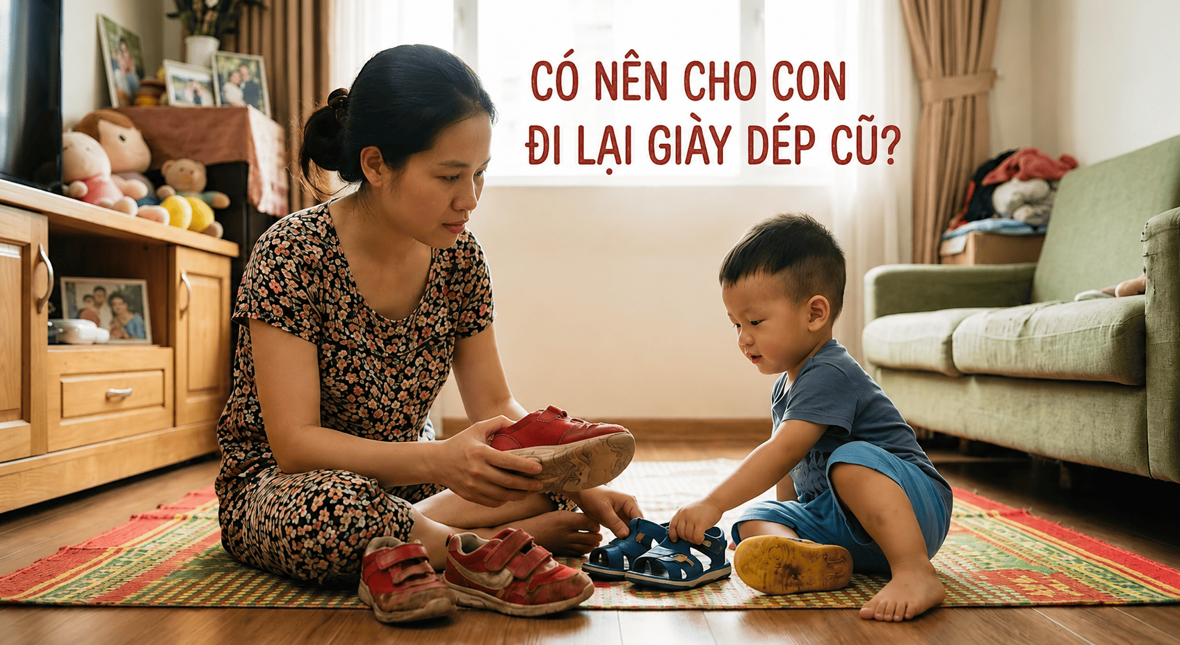 Có nên cho con đi lại giày dép cũ? Câu chuyện nhỏ giật mình từ thói quen tiết kiệm