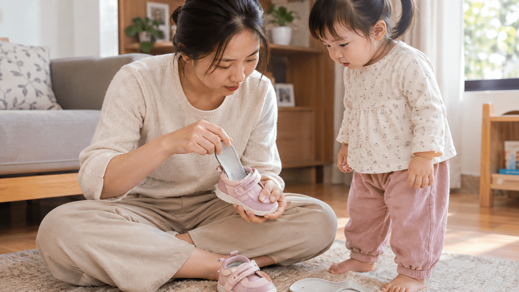 Tháo lót giày để bé đi vừa đôi giày chật: Ba mẹ có nên làm vậy?