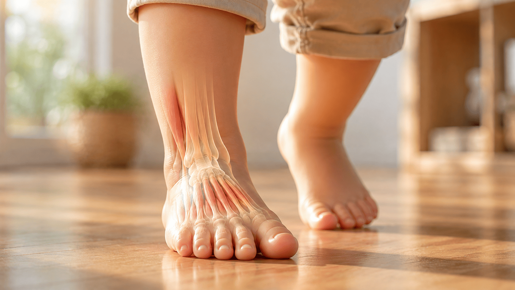 Ngón chân trẻ có nhiệm vụ gì khi bước đi?