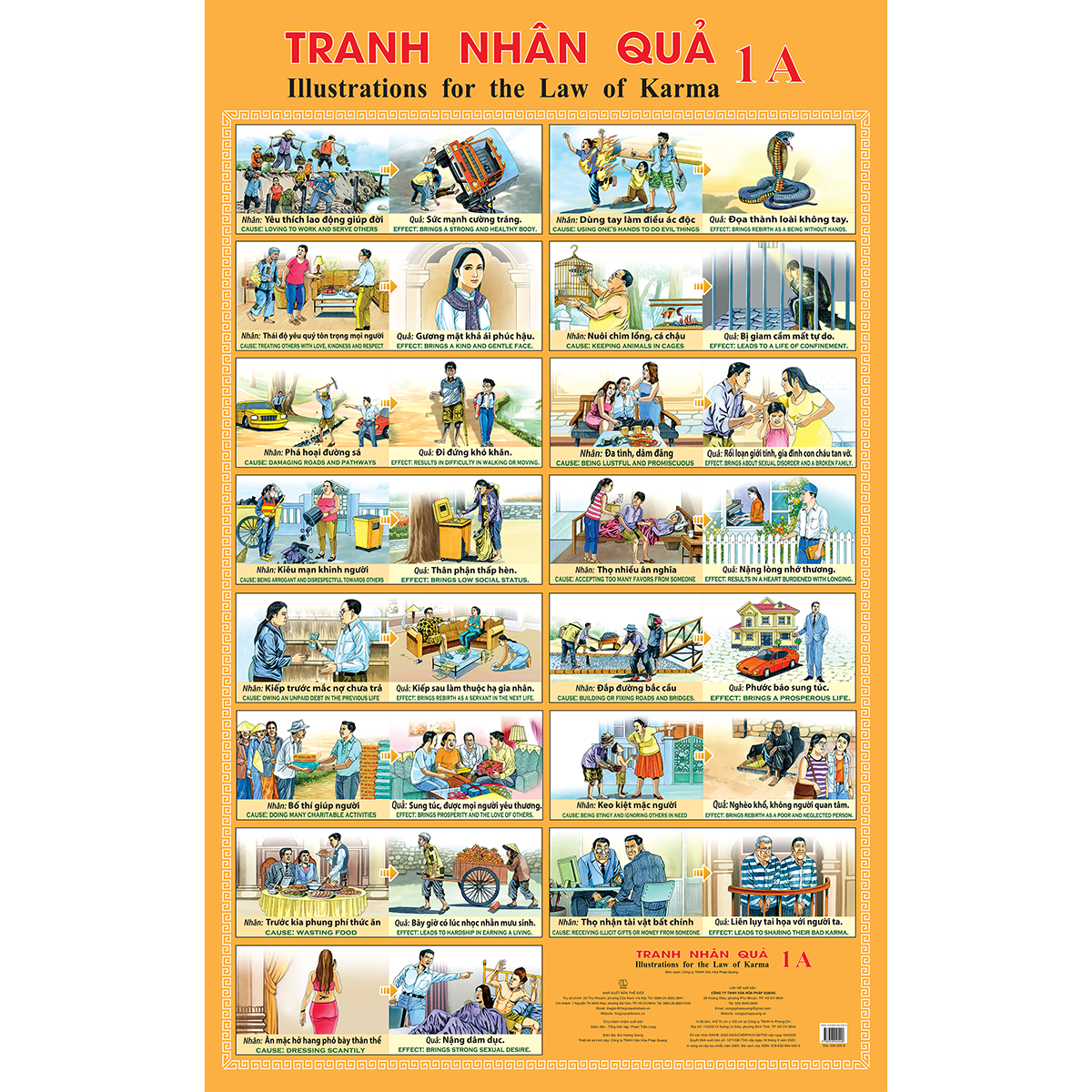 Tranh Nhân Quả treo tường - 1A