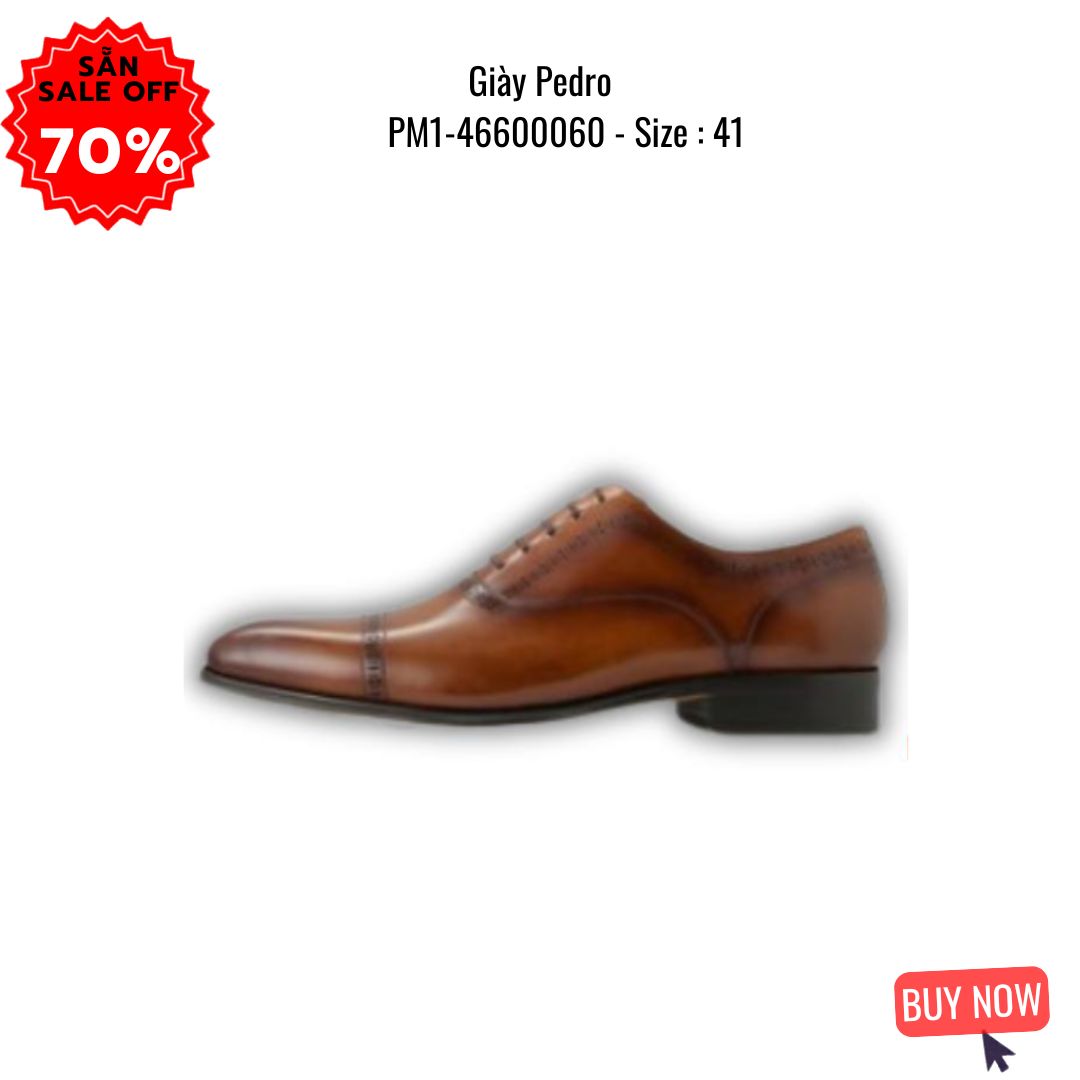 Giày da Pedro PM1-46600060 Nâu