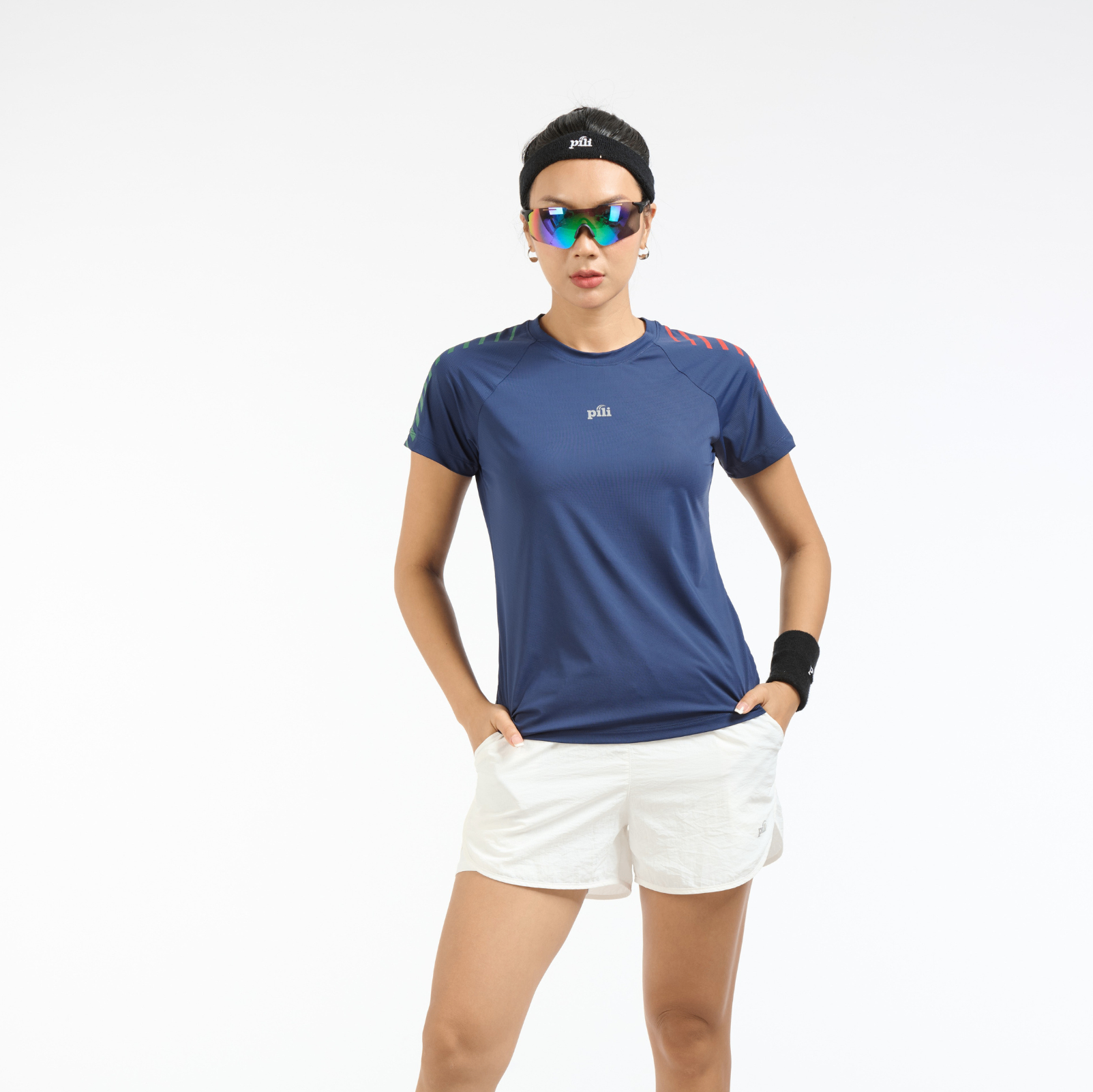 Áo T-shirt Nữ PILI Raglan Phối Sọc Vai