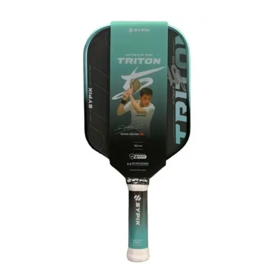 Vợt Pickleball Sypik Pro Tour Ultimate Triton 5 – Bản chữ kí Trương Vinh Hiển màu xanh 16mm