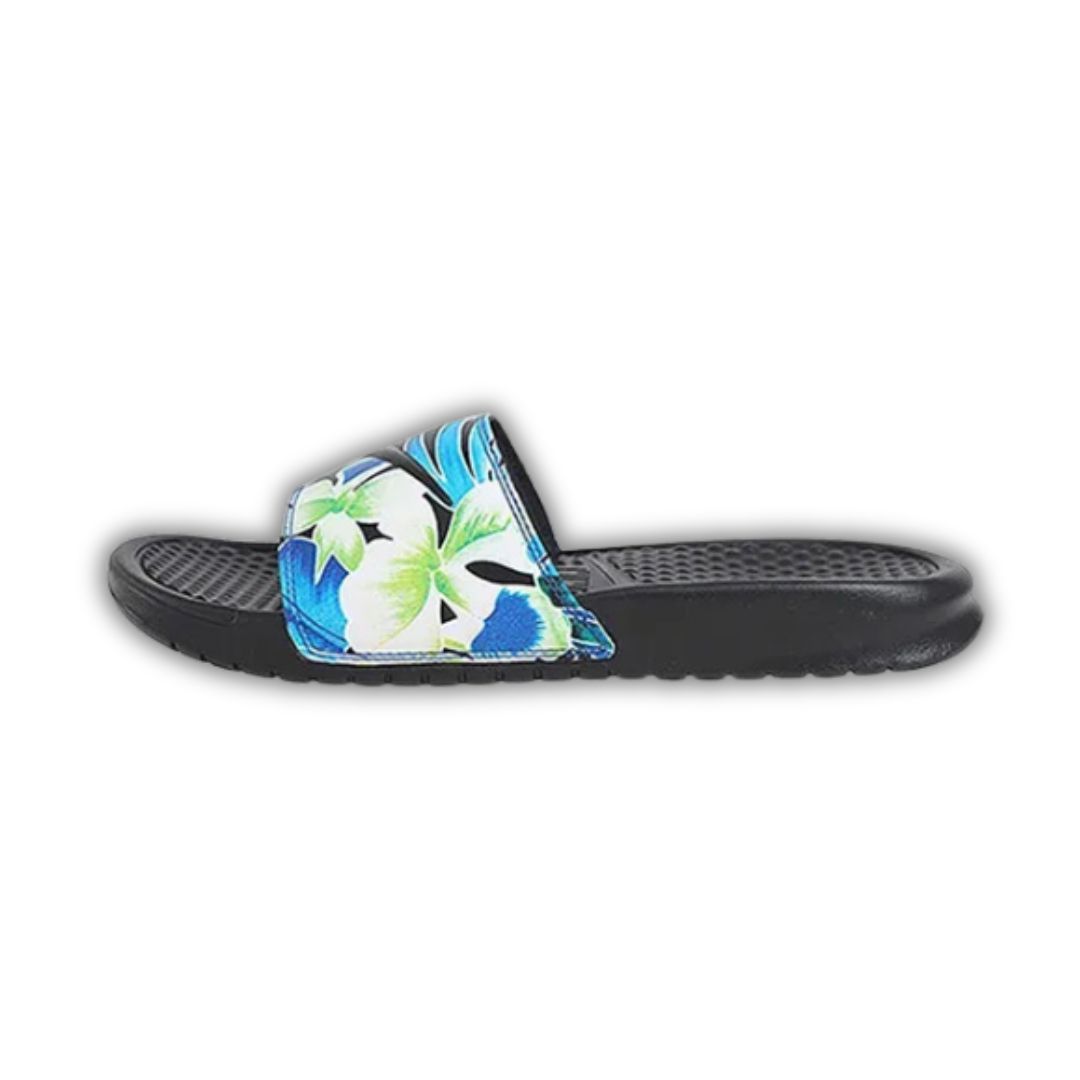 Dép Nike Benassi Floral Blue (H&T) 618919-029