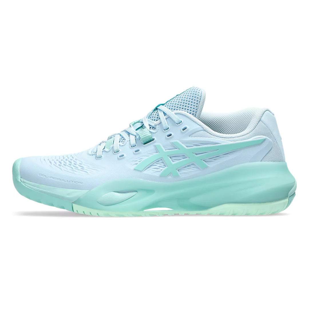 Giày Tennis/Pickleball Asics Gel-Resolution X ‘Light Blue/Oasis Green’ (VKG) 1042A279-402