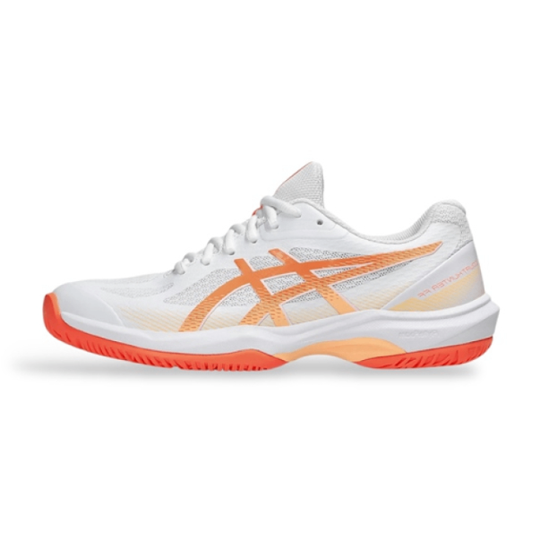 Giày Tennis/Pickleball/Cầu lông/ Bóng chuyền Asics Court Hunter FF White/Vivid Coral (H&T)
