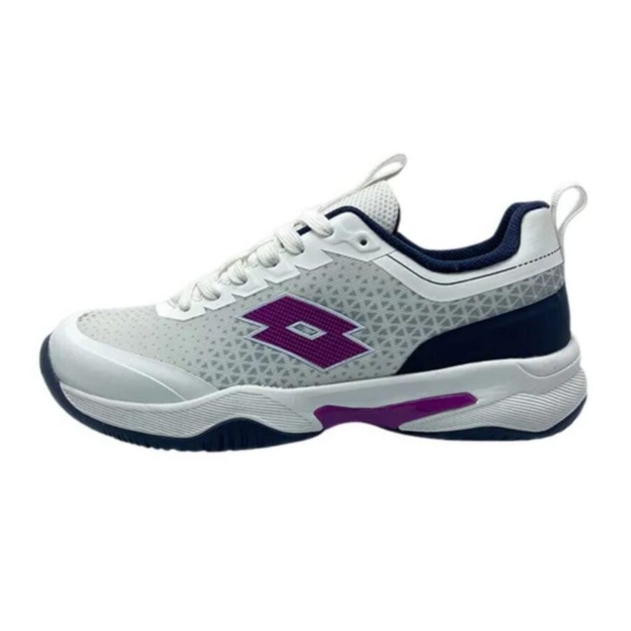 Giày Tennis/Pickleball Italia – Lotto etre “White/Purple” (H&T)