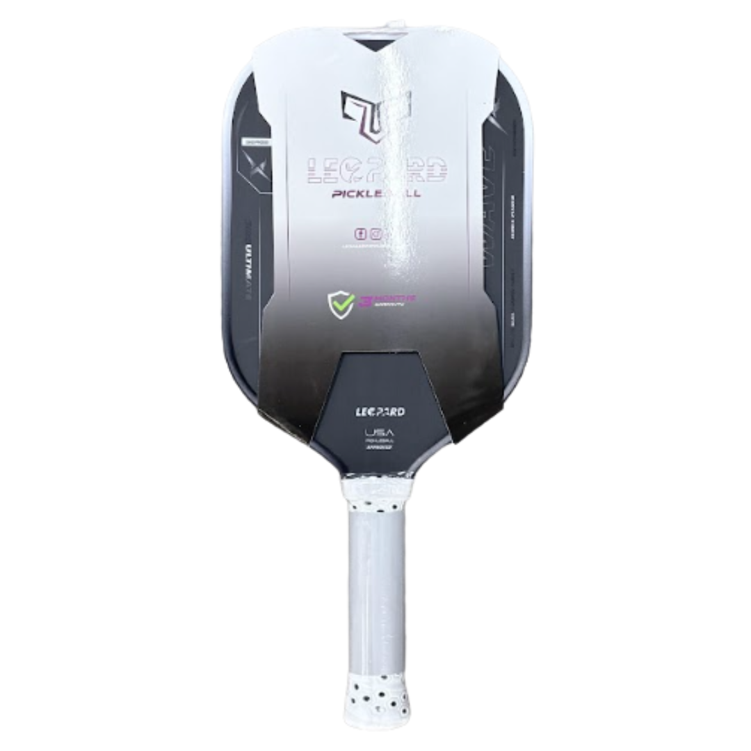 Vợt Pickleball Leopard Wave X Trắng đen 16mm