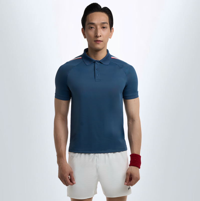 Áo Polo Nam Viền Cổ Vai Co Giãn, Thoáng Khí