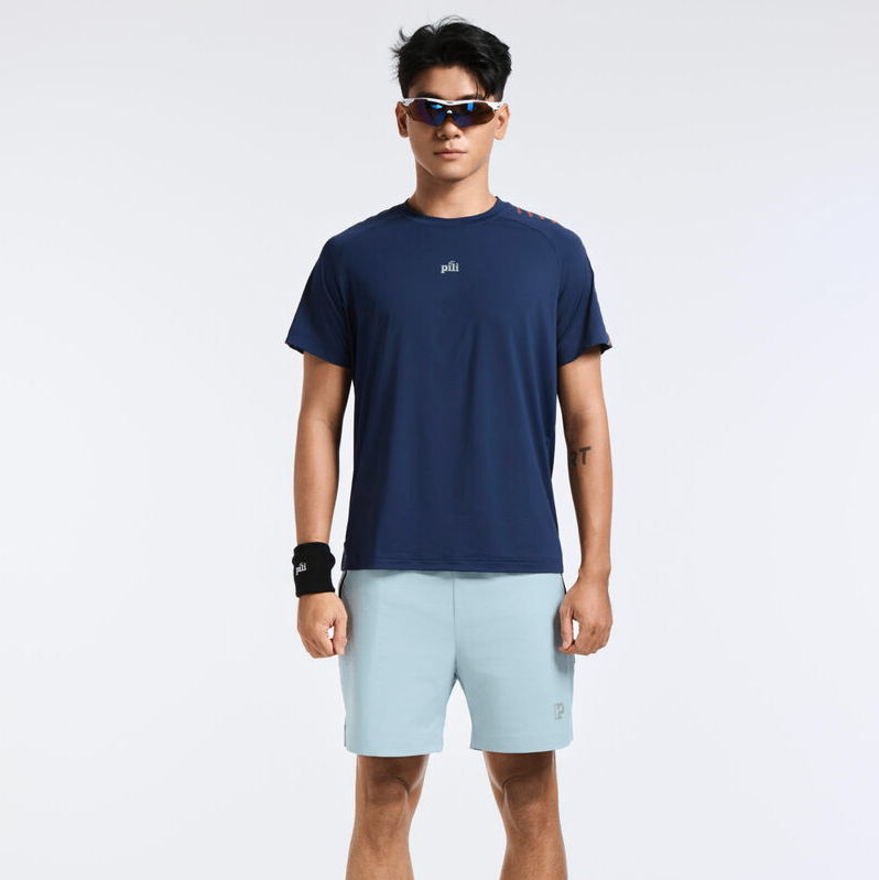 Quần Short Nam 2 Lớp PILI Phối Dây Kéo Túi