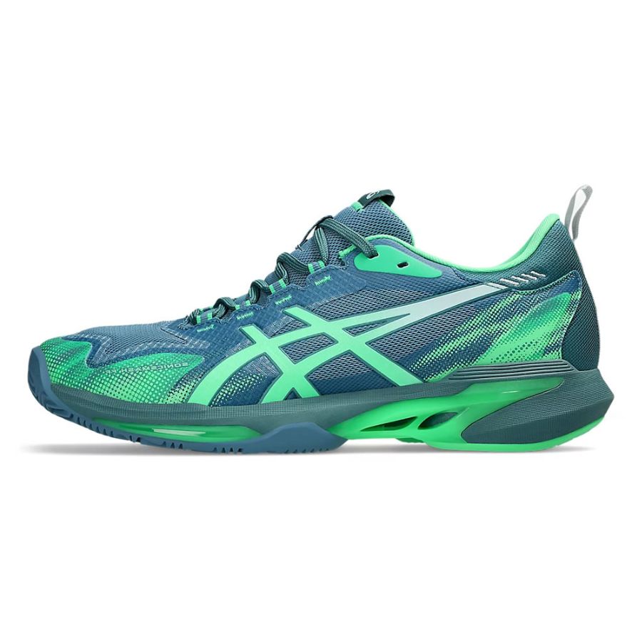 Giày Tennis/ Pickleball/ Padel Asics Sonic smash FF Saba Blue/Vital Green (H&T)