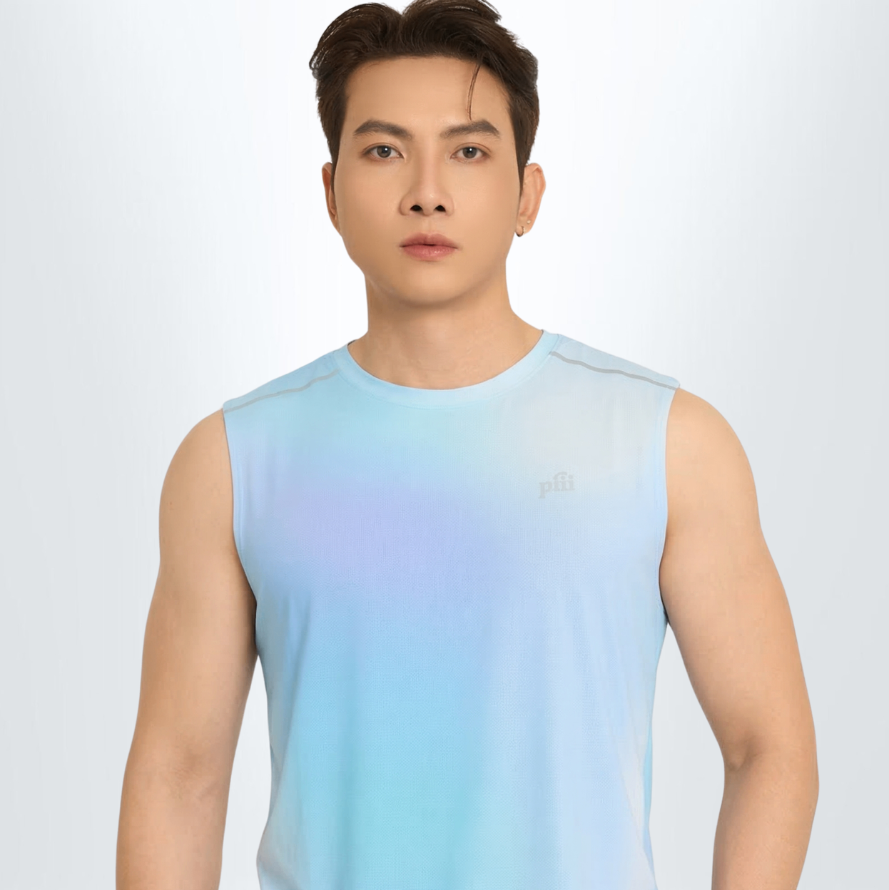 Áo Tank Top Nam Ombre Co Giãn, Thấm Hút Mồ Hôi